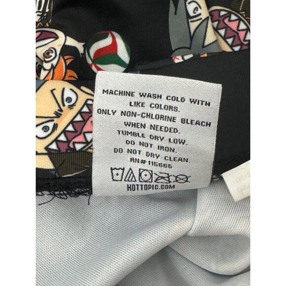 Size 3X 22 24 Haikyu!! Chibi Characters Suspender Skirt w/Pockets Hot Topic Plus - Picture 7 of 7